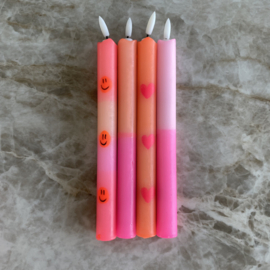 LED-CANDLE | ORANGE/PINK | 1PCS