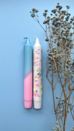 DIP-DYE CANDLE | BLUE/PINK | 1PCS