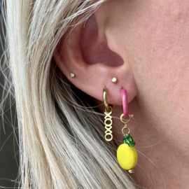 EARRINGS | OLD PINK | RVS SILVER/GOLD