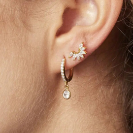 ONE PIECE STUD | SPARKLE WING | SILVER/GOLD PLATED