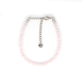 BRACELET | ROSE QUARTZ | RVS SILVER/GOLD