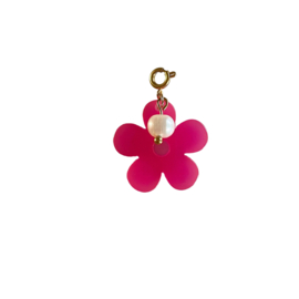 CHARM FLOWER PINK/PEARL | RVS SILVER/GOLD