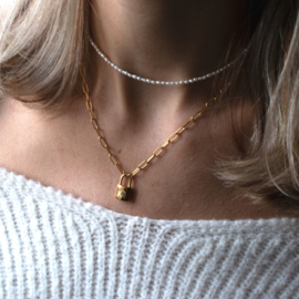 NECKLACE | MINI PEARL | RVS SILVER/ GOLD