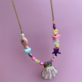 PRETTY SHELL NECKLACE | RVS GOLD