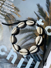 SHELL ANKLET | BLACK