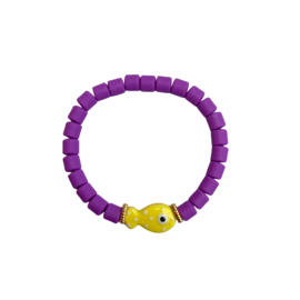 RUBBER BEADS BRACELET | FISH