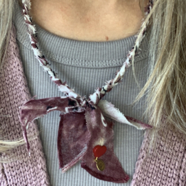 BANDANA NECKLACE | BURGUNDY