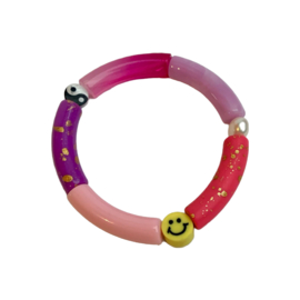 TUBE BRACELET LUX | PINK SMILE