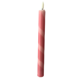 LED-CANDLE | OLD PINK SWIRL | 1PCS