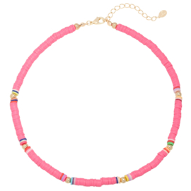 SURF NECKLACE | BEADS | NEON PINK