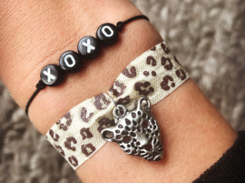 Leopard Bracelet - silver plated