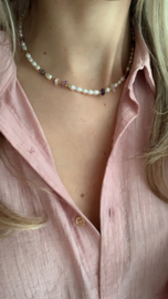 NECKLACE | PEARL GEMSTONES | RVS GOLD