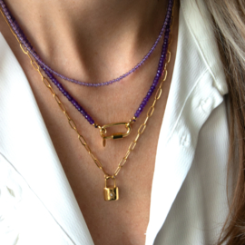 NECKLACE | AMETHYST | RVS SILVER/ GOLD