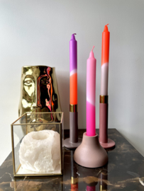 KANDELAAR | LORA | TAUPE/PAARS