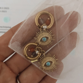 EARRINGS | EYE | RVS SILVER/GOLD