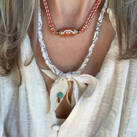 BANDANA NECKLACE | BEIGE