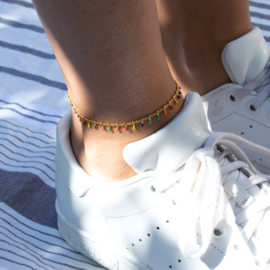 ANKLET | MINI BAR MULTICOLOR | RVS