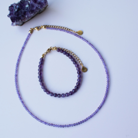 NECKLACE | AMETHYST | RVS SILVER/ GOLD