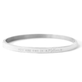 BANGLE | YOU ARE ONE IN A MILLION | RVS SILVER/GOLD
