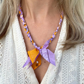 BANDANA NECKLACE | LILAC ORANGE