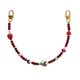 BAG/ KEY CHARM | BURGUNDY