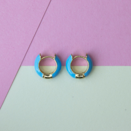 EARRINGS | BLUE | GOLD PLATED