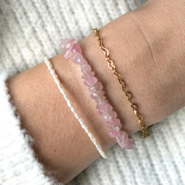 BRACELET | MINI PEARL | RVS SILVER/ GOLD