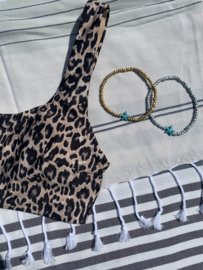 Beads Anklet - Star - gold