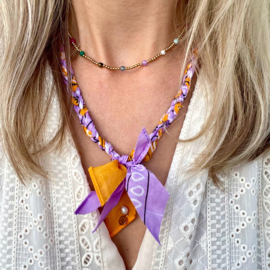 BANDANA NECKLACE | LILAC ORANGE