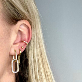 EAR CUFF | STONES | SILVER/GOLD PLATED