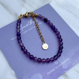 BRACELET | AMETHYST | RVS SILVER/GOLD