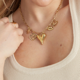 CHARM NECKLACE | ABBY | RVS GOLD