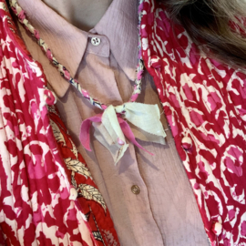 BANDANA NECKLACE | PINK BEIGE