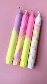 DIP-DYE CANDLE | PINK/YELLOW | 1PCS