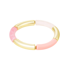 TUBE BRACELET | PASTEL PINK