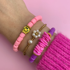 RUBBER BEADS BRACELET | SMILEY