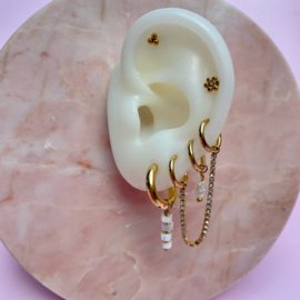 EARRINGS | MINI PEARL | RVS SILVER/GOLD