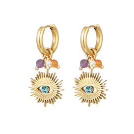 EARRINGS | EYE | RVS SILVER/GOLD