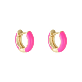 EARRINGS | NEON PINK | GOLD PLATED