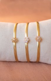 À LA | PEACH MOONSTONE WILD FLOWER | BANGLE