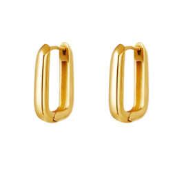 EARRINGS | SQUARE | RVS SILVER/GOLD