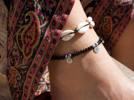 SHELL ANKLET | BLACK