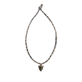 NECKLACE ELASTIC | LEOPARD | SILVER/GOLD