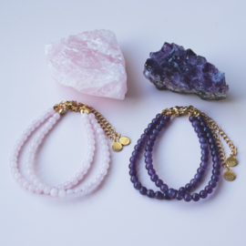 BRACELET | AMETHYST | RVS SILVER/GOLD