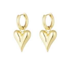 EARRINGS | HEARTS | MEDIUM | RVS SILVER/GOLD