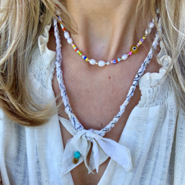 BANDANA NECKLACE | BEIGE