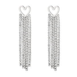 EARCANDY | SPARKLE HEART | RVS SILVER/GOLD