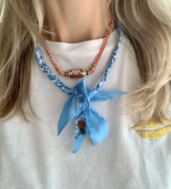 BANDANA NECKLACE | BABY BLUE