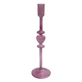 KANDELAAR RAVIE | HEART | PURPLE/PINK