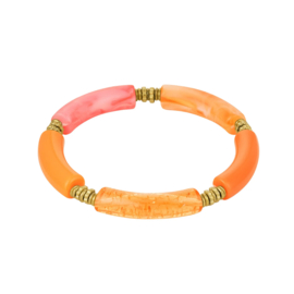 TUBE BRACELET | ORANGE DREAMS BEADS